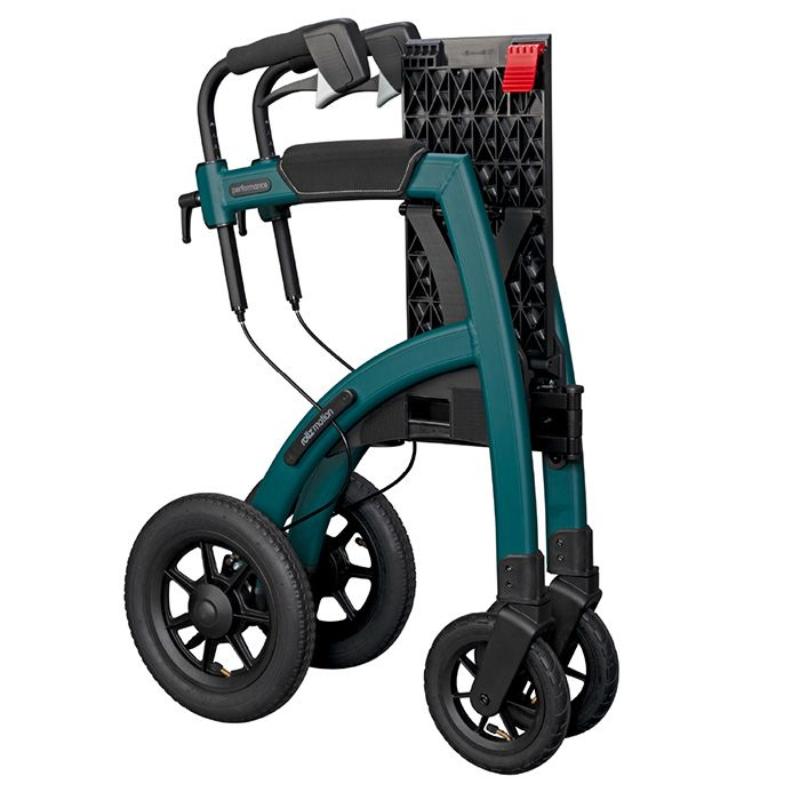Lichtgewicht rollator en rolstoelpakket - Rollz motion performance jungle green {{ variant_name }} {{ option1 }} {{ option2 }} kopen bij Hulpmiddeldiscounter