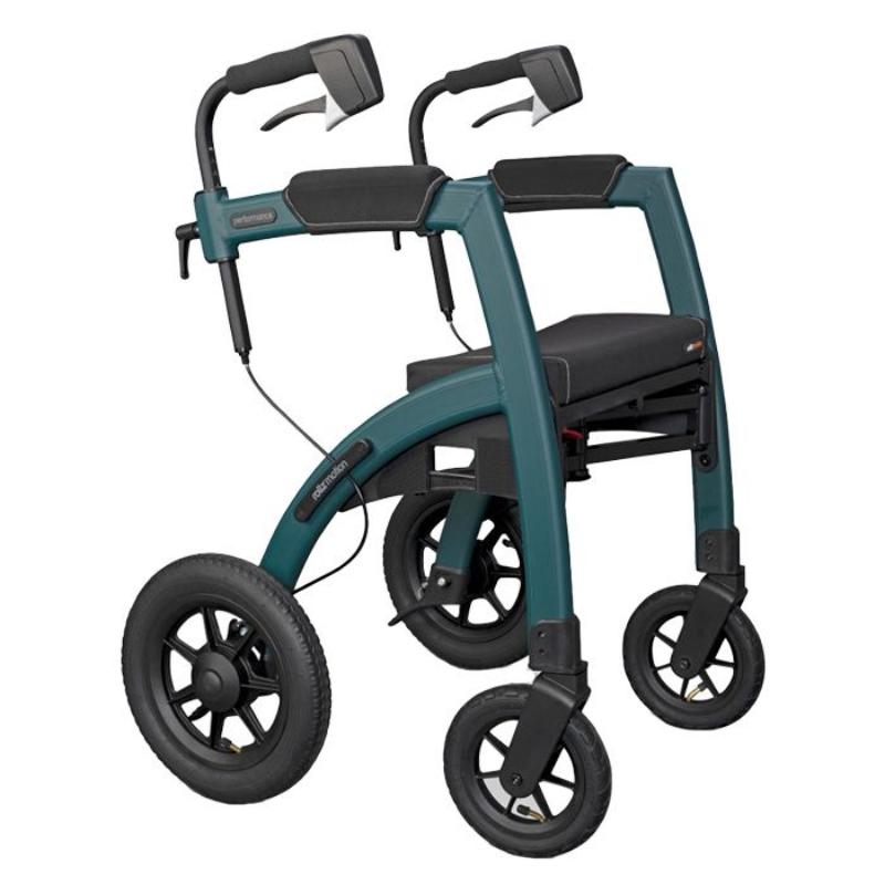 Lichtgewicht rollator en rolstoelpakket - Rollz motion performance jungle green {{ variant_name }} {{ option1 }} {{ option2 }} kopen bij Hulpmiddeldiscounter