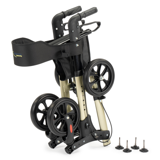 City rollator – opvouwbaar champagne {{ variant_name }} {{ option1 }} {{ option2 }} kopen bij Hulpmiddeldiscounter