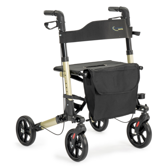 City rollator – opvouwbaar champagne {{ variant_name }} {{ option1 }} {{ option2 }} kopen bij Hulpmiddeldiscounter