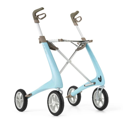 Carbon rollator licht blauw