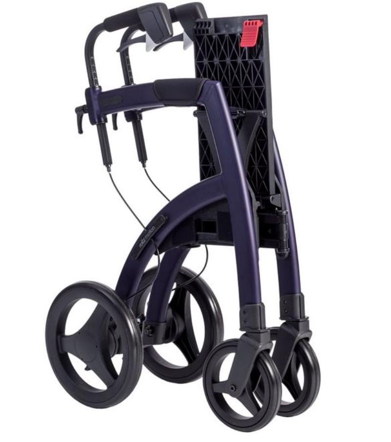 Lichtgewicht Rollator Rollz Motion 2 - 3-in-1 Rollator en Rolstoel - Dark Purple {{ variant_name }} {{ option1 }} {{ option2 }} kopen bij Hulpmiddeldiscounter