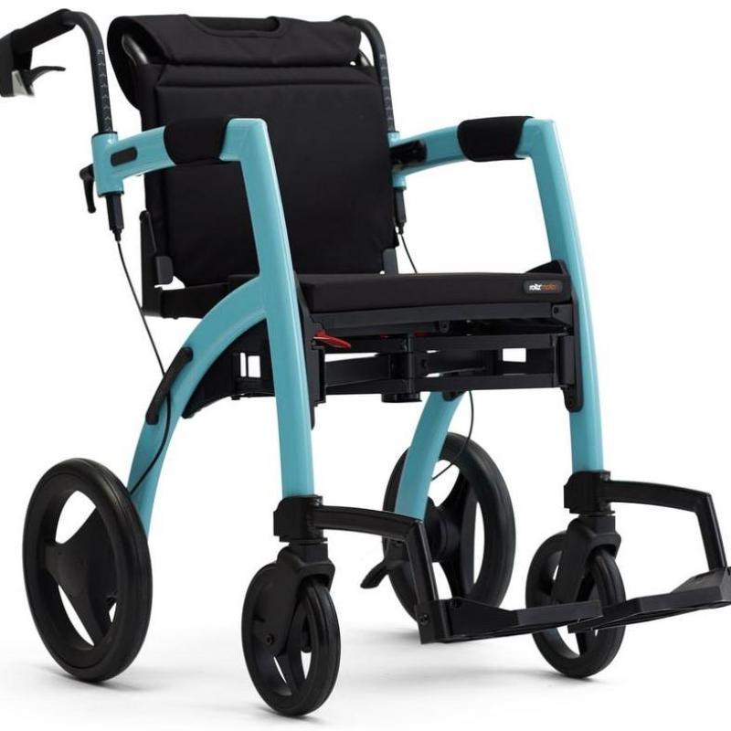 Lichtgewicht Rollator Rollz Motion 2 - 3-in-1 Rollator en Rolstoel - Island Blue {{ variant_name }} {{ option1 }} {{ option2 }} kopen bij Hulpmiddeldiscounter