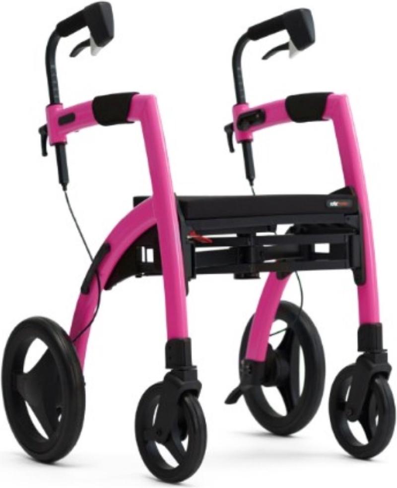 Lichtgewicht Rollator Rollz Motion 2 in-1 Rollator en Rolstoel - Candy Pink {{ variant_name }} {{ option1 }} {{ option2 }} kopen bij Hulpmiddeldiscounter