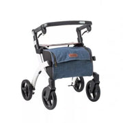 Lichtgewicht rollator Rollz Flex - 2 -small - wit - dark grey bag {{ variant_name }} {{ option1 }} {{ option2 }} kopen bij Hulpmiddeldiscounter